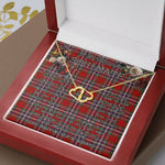 To My Beautiful Soulmate Necklace In Your Eyes I Have Found My Home Clan MacFarlane Red Tartan Forever Love Necklace Tartan Gift for Girlfriend Everlasting Love Necklace