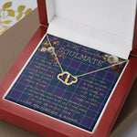 To My Beautiful Soulmate Necklace In Your Eyes I Have Found My Home Clan Navy US Edzell Tartan Everlasting Love Necklace