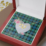 Scotstee Shop - To My Beautiful Girlfriend Valentine Necklace Clan Gunn Ancient Tartan Gift for Girlfriend Everlasting Love Necklace