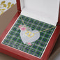 Gift To My Beautiful Girlfriend Valentine Necklace For Soulmate Anniversary Clan Johnston Dress Tartan Everlasting Love Necklace