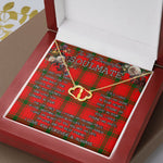 To My Beautiful Soulmate Necklace In Your Eyes I Have Found My Home Clan MacDonald of Sleat Tartan Forever Love Necklace Tartan Gift for Girlfriend Everlasting Love Necklace