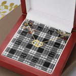 To My Beautiful Soulmate Necklace In Your Eyes I Have Found My Home Clan MacFarlane Black & White Tartan Forever Love Necklace Tartan Gift for Girlfriend Everlasting Love Necklace