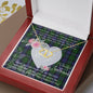 Scotstee Shop - To My Beautiful Girlfriend Valentine Necklace Clan Donnachaidh Robertson Tartan Gift for Girlfriend Everlasting Love Necklace