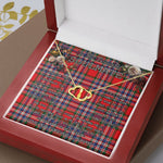 To My Beautiful Soulmate Necklace In Your Eyes I Have Found My Home Clan MacFarlane Modern Tartan Forever Love Necklace Tartan Gift for Girlfriend Everlasting Love Necklace