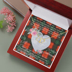 Gift To My Beautiful Girlfriend Valentine Necklace For Soulmate Anniversary Clan Cruickshanks Tartan Everlasting Love Necklace,valentine necklace, necklace girlfriend, necklace for wife, cute necklaces for girlfriend, jewelry for girlfriend, to my soulmate necklace, to my future wife necklace,