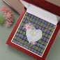 Gift To My Beautiful Girlfriend Valentine Necklace For Soulmate Anniversary Clan Macdonald Of Ranald Tartan Everlasting Love Necklace,valentine necklace, necklace girlfriend, necklace for wife, cute necklaces for girlfriend, jewelry for girlfriend, to my soulmate necklace, to my future wife necklace,