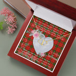 Scotstee Shop - To My Beautiful Girlfriend Valentine Necklace Clan Adair Tartan Gift for Girlfriend Everlasting Love Necklace