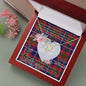 Gift To My Beautiful Girlfriend Valentine Necklace For Soulmate Anniversary Clan Pennycook Tartan Everlasting Love Necklace,valentine necklace, necklace girlfriend, necklace for wife, cute necklaces for girlfriend, jewelry for girlfriend, to my soulmate necklace, to my future wife necklace,