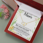 To My Amazing Mom Necklace From Son Little Boy You Taught Me Right Mom Birthday Gift For Her, Mother's Day Everlasting Love Necklace