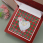 Scotstee Shop - To My Beautiful Girlfriend Valentine Necklace Clan Fenton Tartan Gift for Girlfriend Everlasting Love Necklace