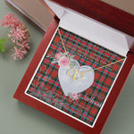 Gift To My Beautiful Girlfriend Valentine Necklace For Soulmate Anniversary Clan MacDuff Modern Tartan Everlasting Love Necklace,valentine necklace, necklace girlfriend, necklace for wife, cute necklaces for girlfriend, jewelry for girlfriend, to my soulmate necklace, to my future wife necklace,