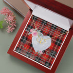 Gift To My Beautiful Girlfriend Valentine Necklace For Soulmate Anniversary Clan Marjoribanks Tartan Everlasting Love Necklace,valentine necklace, necklace girlfriend, necklace for wife, cute necklaces for girlfriend, jewelry for girlfriend, to my soulmate necklace, to my future wife necklace,