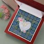 Gift To My Beautiful Girlfriend Valentine Necklace For Soulmate Anniversary Clan MacCorquodale Tartan Everlasting Love Necklace,valentine necklace, necklace girlfriend, necklace for wife, cute necklaces for girlfriend, jewelry for girlfriend, to my soulmate necklace, to my future wife necklace,