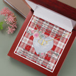 Gift To My Beautiful Girlfriend Valentine Necklace For Soulmate Anniversary Clan Maxwell Plaid Tartan Everlasting Love Necklace,valentine necklace, necklace girlfriend, necklace for wife, cute necklaces for girlfriend, jewelry for girlfriend, to my soulmate necklace, to my future wife necklace,