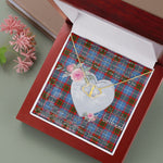 Gift To My Beautiful Girlfriend Valentine Necklace For Soulmate Anniversary Clan Skirving Tartan Everlasting Love Necklace,valentine necklace, necklace girlfriend, necklace for wife, cute necklaces for girlfriend, jewelry for girlfriend, to my soulmate necklace, to my future wife necklace,