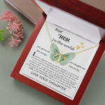 Mom Necklace Gift - Daughter Gift To Best Mom, You Gave Me The Wings To Fly Mom Necklace, Mother's Day Everlasting Love Necklace