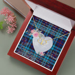Gift To My Beautiful Girlfriend Valentine Necklace For Soulmate Anniversary Clan McCorquodale Tartan Everlasting Love Necklace,valentine necklace, necklace girlfriend, necklace for wife, cute necklaces for girlfriend, jewelry for girlfriend, to my soulmate necklace, to my future wife necklace,