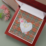 Gift To My Beautiful Girlfriend Valentine Necklace For Soulmate Anniversary Clan Scott Ancient Tartan Everlasting Love Necklace,valentine necklace, necklace girlfriend, necklace for wife, cute necklaces for girlfriend, jewelry for girlfriend, to my soulmate necklace, to my future wife necklace,