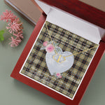 Scotstee Shop - To My Beautiful Girlfriend Valentine Necklace Clan Dunlop Hunting Tartan Gift for Girlfriend Everlasting Love Necklace