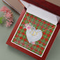 Scotstee Shop - To My Beautiful Girlfriend Valentine Necklace Clan Grierson Tartan Gift for Girlfriend Everlasting Love Necklace