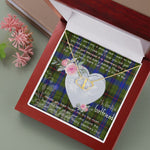 Scotstee Shop - To My Beautiful Girlfriend Valentine Necklace Clan Dawson Tartan Gift for Girlfriend Everlasting Love Necklace