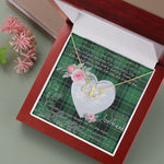 Gift To My Beautiful Girlfriend Valentine Necklace For Soulmate Anniversary Clan MacArthur Ancient Tartan Everlasting Love Necklace,valentine necklace, necklace girlfriend, necklace for wife, cute necklaces for girlfriend, jewelry for girlfriend, to my soulmate necklace, to my future wife necklace,