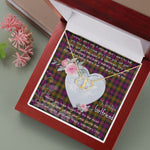 Gift To My Beautiful Girlfriend Valentine Necklace For Soulmate Anniversary Clan Carnegie Modern Tartan Everlasting Love Necklace,valentine necklace, necklace girlfriend, necklace for wife, cute necklaces for girlfriend, jewelry for girlfriend, to my soulmate necklace, to my future wife necklace,