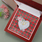 Scotstee Shop - To My Beautiful Girlfriend Valentine Necklace Clan Binning Tartan Gift for Girlfriend Everlasting Love Necklace