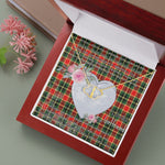 Gift To My Beautiful Girlfriend Valentine Necklace For Soulmate Anniversary Clan MacLachlan Modern Tartan Everlasting Love Necklace,valentine necklace, necklace girlfriend, necklace for wife, cute necklaces for girlfriend, jewelry for girlfriend, to my soulmate necklace, to my future wife necklace,