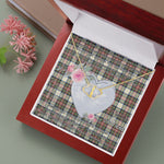 Gift To My Beautiful Girlfriend Valentine Necklace For Soulmate Anniversary Clan Stewart Dress Ancient Tartan Everlasting Love Necklace,valentine necklace, necklace girlfriend, necklace for wife, cute necklaces for girlfriend, jewelry for girlfriend, to my soulmate necklace, to my future wife necklace,