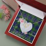 Gift To My Beautiful Girlfriend Valentine Necklace For Soulmate Anniversary Clan Johnson Tartan Everlasting Love Necklace