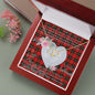 Gift To My Beautiful Girlfriend Valentine Necklace For Soulmate Anniversary Clan Wallace Tartan Everlasting Love Necklace,valentine necklace, necklace girlfriend, necklace for wife, cute necklaces for girlfriend, jewelry for girlfriend, to my soulmate necklace, to my future wife necklace,