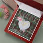 Scotstee Shop - To My Beautiful Girlfriend Valentine Necklace Clan Buchan Ancient Tartan Gift for Girlfriend Everlasting Love Necklace