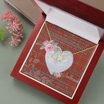 Gift To My Beautiful Girlfriend Valentine Necklace For Soulmate Anniversary Clan MacDougall Modern Tartan Everlasting Love Necklace,valentine necklace, necklace girlfriend, necklace for wife, cute necklaces for girlfriend, jewelry for girlfriend, to my soulmate necklace, to my future wife necklace,