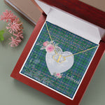 Gift To My Beautiful Girlfriend Valentine Necklace For Soulmate Anniversary Clan Sandilands Ancient Tartan Everlasting Love Necklace,valentine necklace, necklace girlfriend, necklace for wife, cute necklaces for girlfriend, jewelry for girlfriend, to my soulmate necklace, to my future wife necklace,