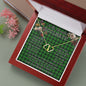 To My Beautiful Soulmate Necklace In Your Eyes I Have Found My Home Clan MacArthur Hunting Tartan Forever Love Necklace Tartan Gift for Girlfriend Everlasting Love Necklace