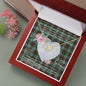 Scotstee Shop - To My Beautiful Girlfriend Valentine Necklace Clan Brodie Modern Tartan Gift for Girlfriend Everlasting Love Necklace