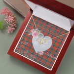 Gift To My Beautiful Girlfriend Valentine Necklace For Soulmate Anniversary Clan Sinclair Ancient Tartan Everlasting Love Necklace,valentine necklace, necklace girlfriend, necklace for wife, cute necklaces for girlfriend, jewelry for girlfriend, to my soulmate necklace, to my future wife necklace,