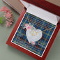 Scotstee Shop - To My Beautiful Girlfriend Valentine Necklace Clan Grewar Tartan Gift for Girlfriend Everlasting Love Necklace