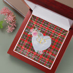 Scotstee Shop - To My Beautiful Girlfriend Valentine Necklace Clan Butter Tartan Gift for Girlfriend Everlasting Love Necklace