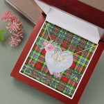 Scotstee Shop - To My Beautiful Girlfriend Valentine Necklace Clan Dundee Tartan Gift for Girlfriend Everlasting Love Necklace