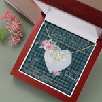 Gift To My Beautiful Girlfriend Valentine Necklace For Soulmate Anniversary Clan Miller Tartan Everlasting Love Necklace,valentine necklace, necklace girlfriend, necklace for wife, cute necklaces for girlfriend, jewelry for girlfriend, to my soulmate necklace, to my future wife necklace,