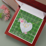 Scotstee Shop - To My Beautiful Girlfriend Valentine Necklace Clan Forrester Hunting Tartan Gift for Girlfriend Everlasting Love Necklace