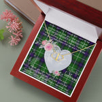 Scotstee Shop - To My Beautiful Girlfriend Valentine Necklace Clan Donald MacDonald Tartan Gift for Girlfriend Everlasting Love Necklace