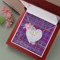 Gift To My Beautiful Girlfriend Valentine Necklace For Soulmate Anniversary Clan Jackson Tartan Everlasting Love Necklace