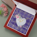 Scotstee Shop - To My Beautiful Girlfriend Valentine Necklace Clan Allardice Tartan Gift for Girlfriend Everlasting Love Necklace