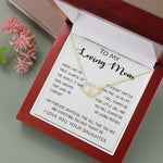 To My Loving Mom - Your Warmth Gve Me Comfort Mother's Day Gift Necklace Form Daughter, Mother's Day Everlasting Love Necklace