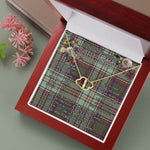To My Beautiful Soulmate Necklace In Your Eyes I Have Found My Home Clan MacAndrew Tartan Forever Love Necklace Tartan Gift for Girlfriend Everlasting Love Necklace