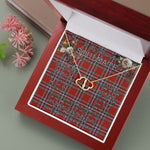 To My Beautiful Soulmate Necklace In Your Eyes I Have Found My Home Clan MacFarlane Red Tartan Forever Love Necklace Tartan Gift for Girlfriend Everlasting Love Necklace