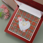 Gift To My Beautiful Girlfriend Valentine Necklace For Soulmate Anniversary Clan Morrison Red Ancient Tartan Everlasting Love Necklace,valentine necklace, necklace girlfriend, necklace for wife, cute necklaces for girlfriend, jewelry for girlfriend, to my soulmate necklace, to my future wife necklace,